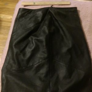 Leather skirt